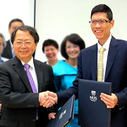 c本校與新加坡國立大學簽訂姐妹校將加強學術合作