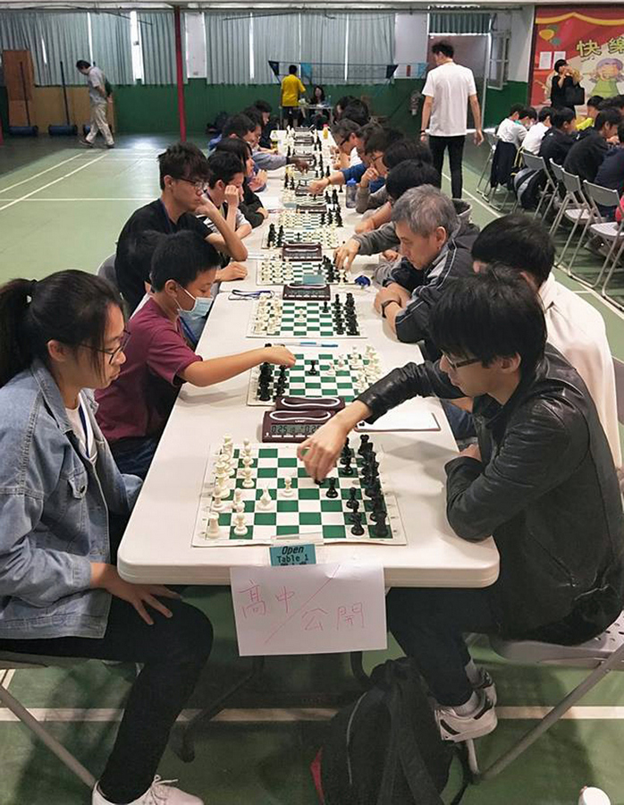 新北市城市盃西洋棋競賽照片。