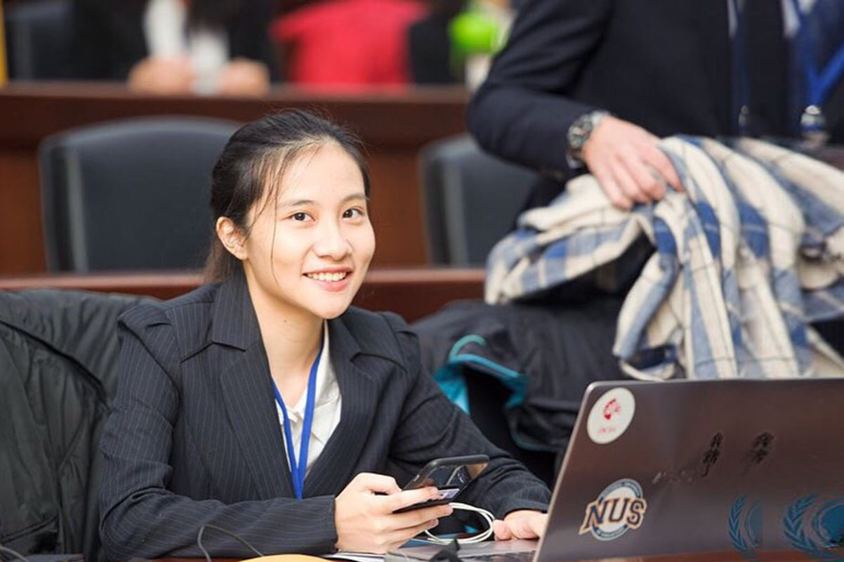 行健獎得主蕭伊婷曾代表清華到紐約參加模擬聯合國會議