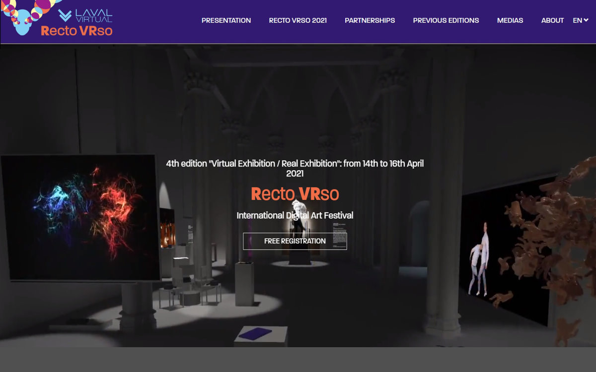 Recto VRso 2021國際數位藝術節網站