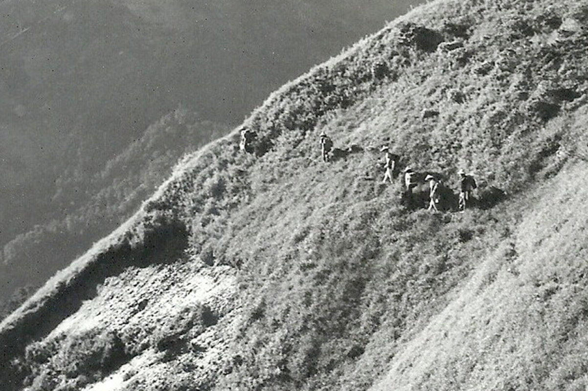 錢迪1971年遇難前拍攝奇萊山的風景