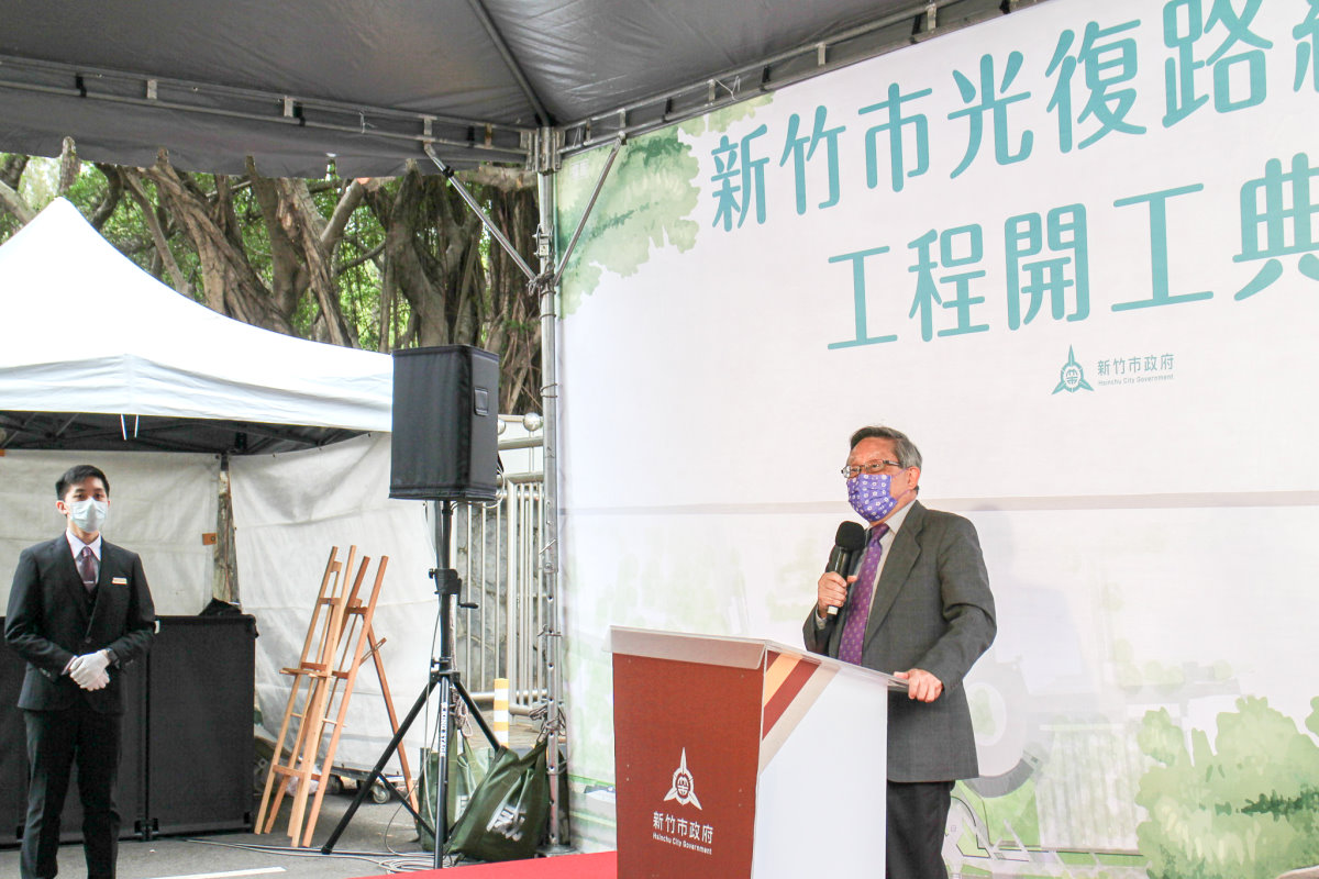 賀陳弘校長期許清華大學廣場未來成為新竹市的文化發動點及新地標