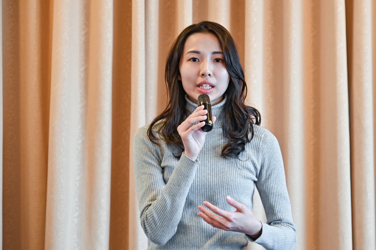 清華科管院學士班大三生趙喬萱表示，她希望透過明燈計畫獲得職涯方面的建議