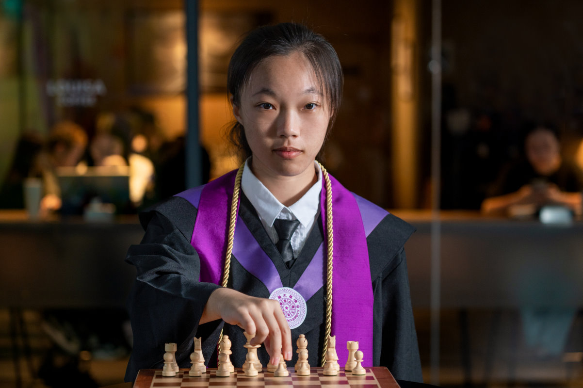 「梅貽琦獎章」得主翁玉芯代表台灣參加國際西洋棋賽事