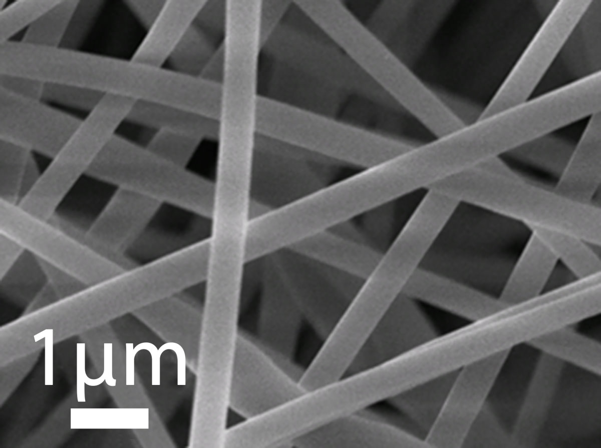 顯微鏡拍攝下的超冷奈米纖維結構