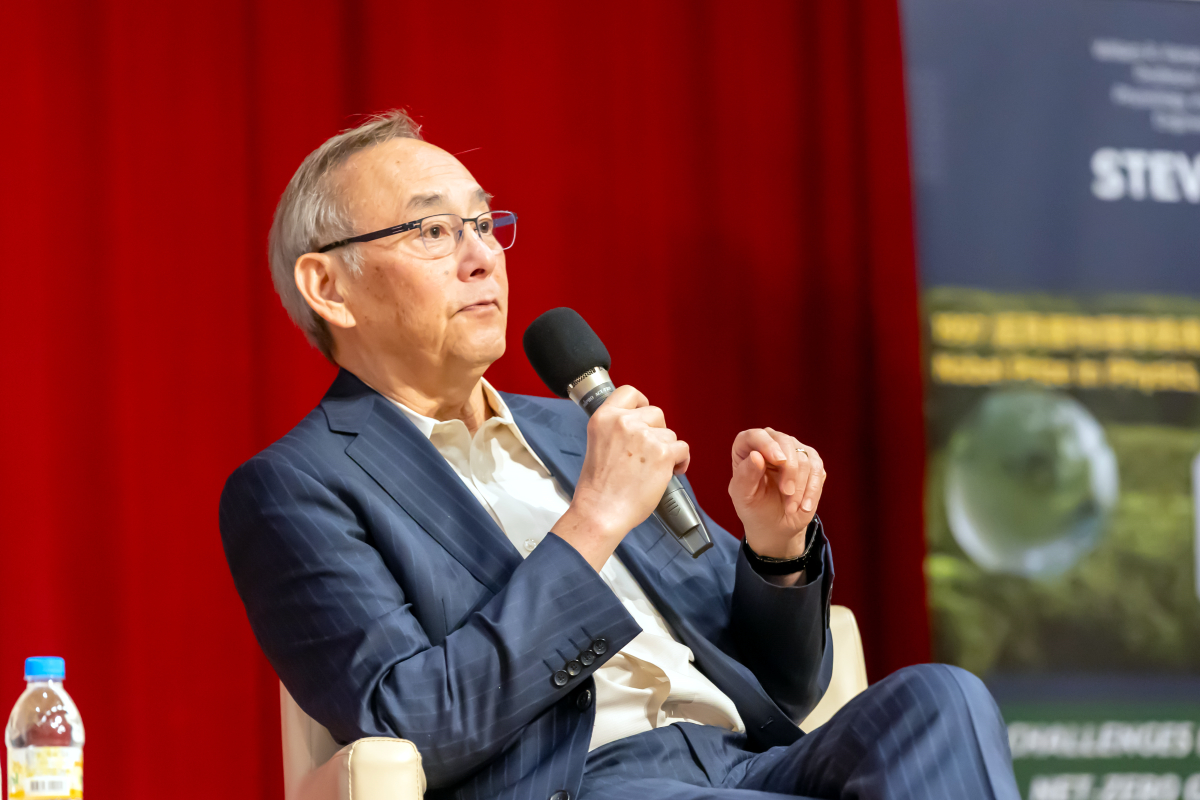 諾貝爾物理獎得主朱棣文院士在清華大學發表演講