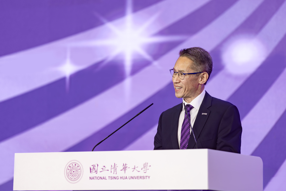 高為元校長在校慶大會致詞，以「未來由我」勉勵清華人共同形塑未來