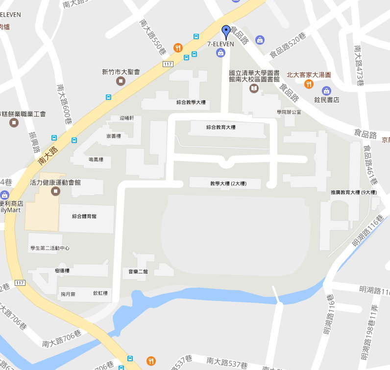 南大校區-GOOGLE校園地圖網站(另開新視窗)